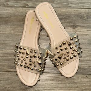 Gold Studded Sandals